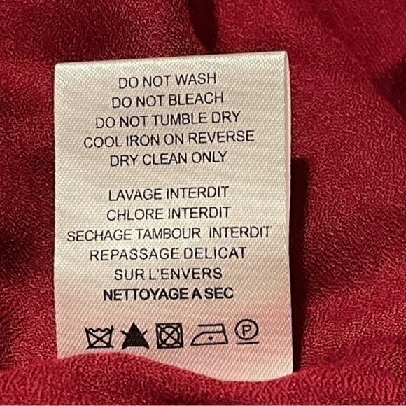 IRO Dress Hanie Red Wine Burgundy Cold Shoulder Ruffle Festival‎ Event NWT $400 - Picture 7 of 15